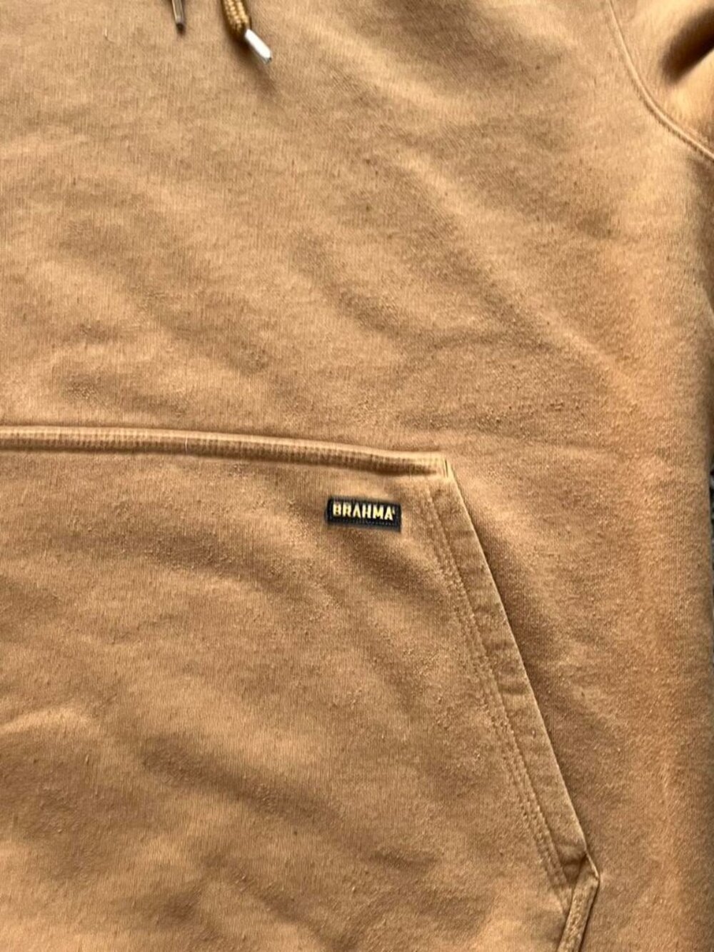 Brahma Tan Hoodie Mens Med Skater Insulated Country Life Casual Streetwear Punk - Picture 2 of 7
